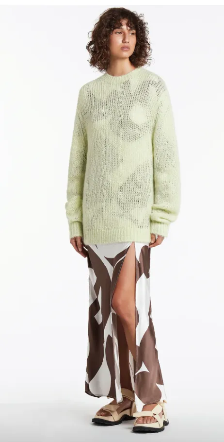 SIR The Label - Ciao Open Knit Sweater - Pistachio