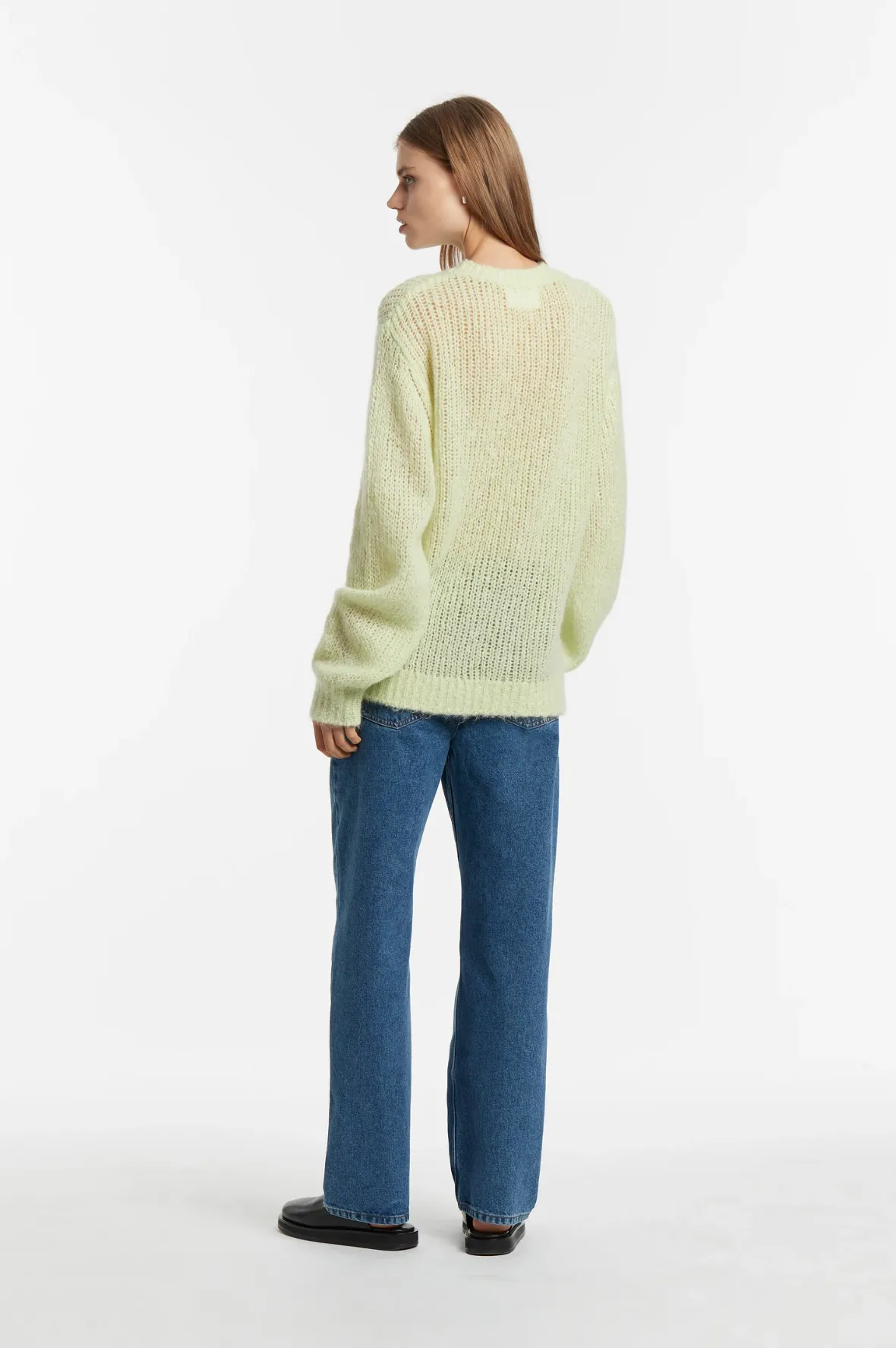 SIR The Label - Ciao Open Knit Sweater - Pistachio