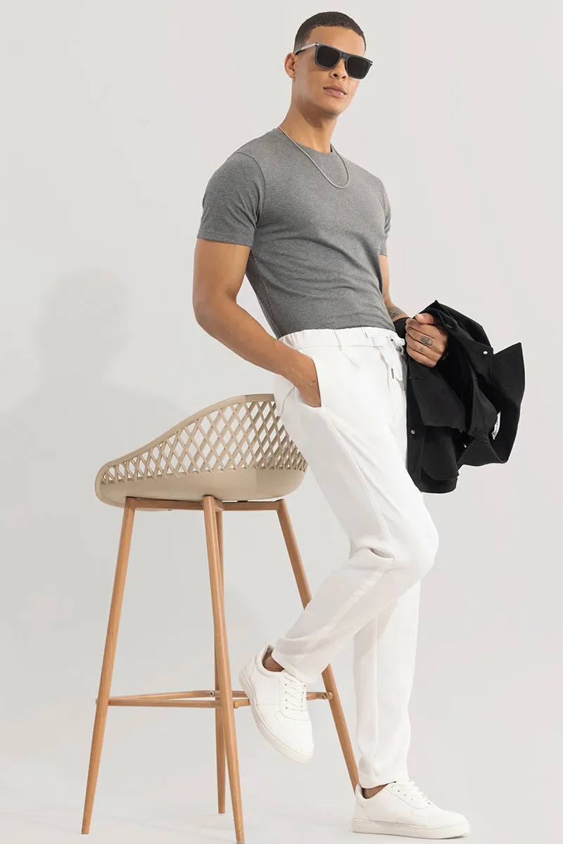 Soft Stride White Trouser