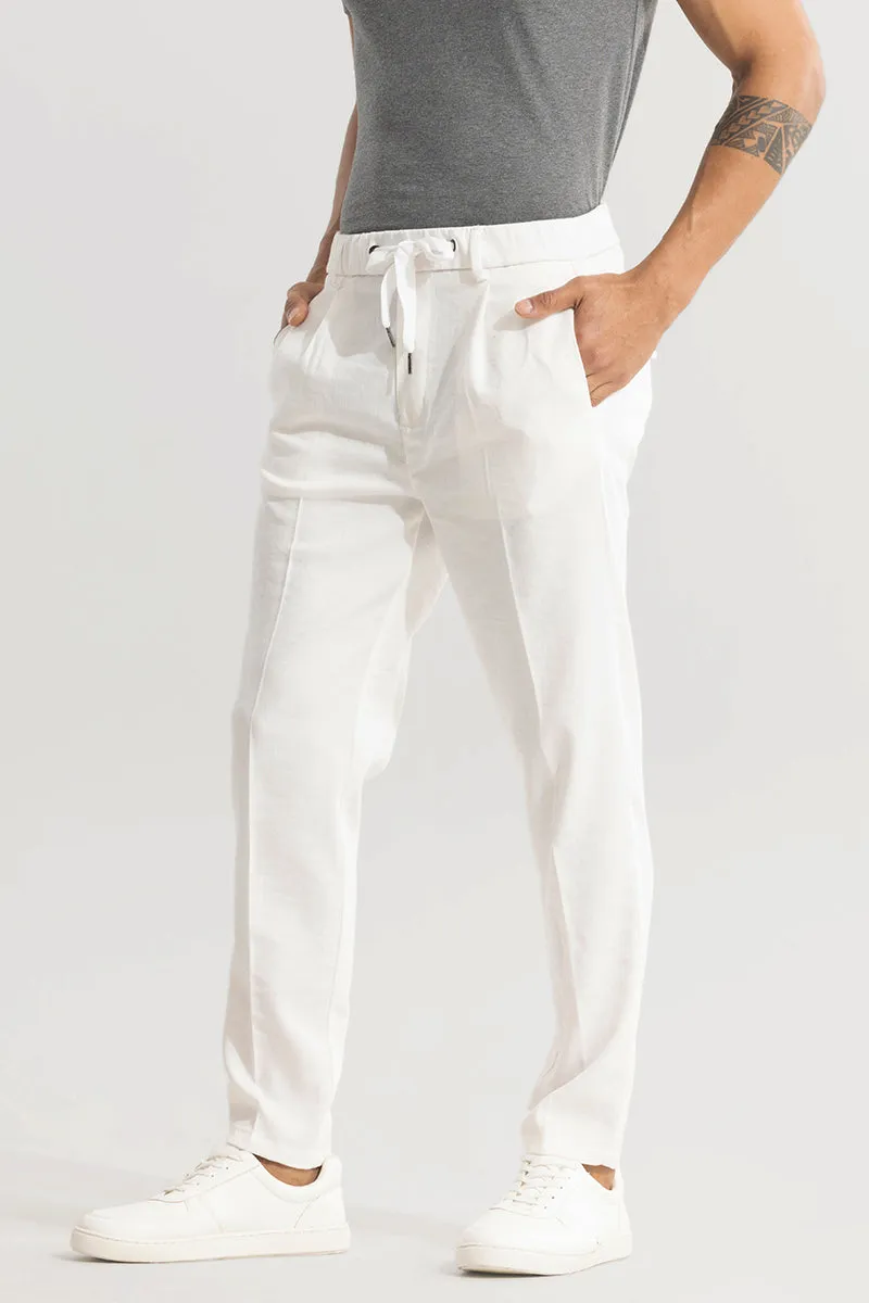 Soft Stride White Trouser