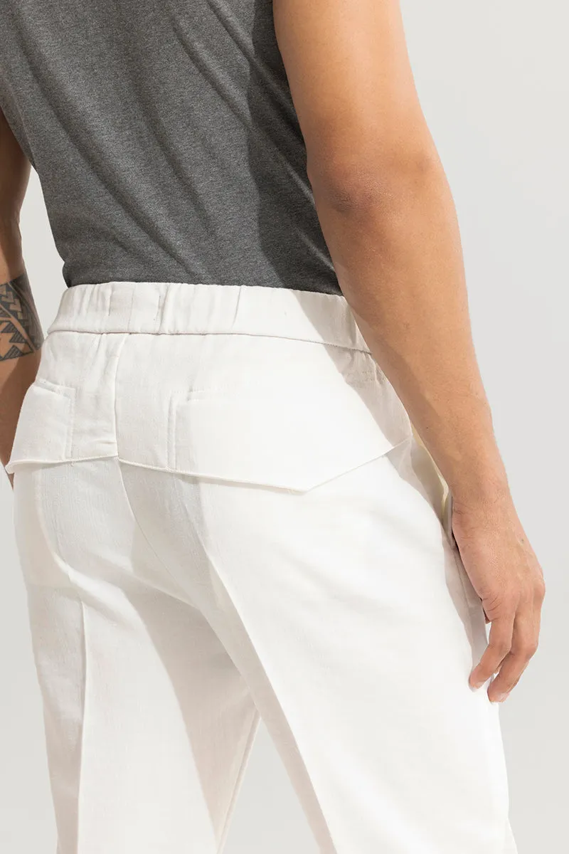 Soft Stride White Trouser