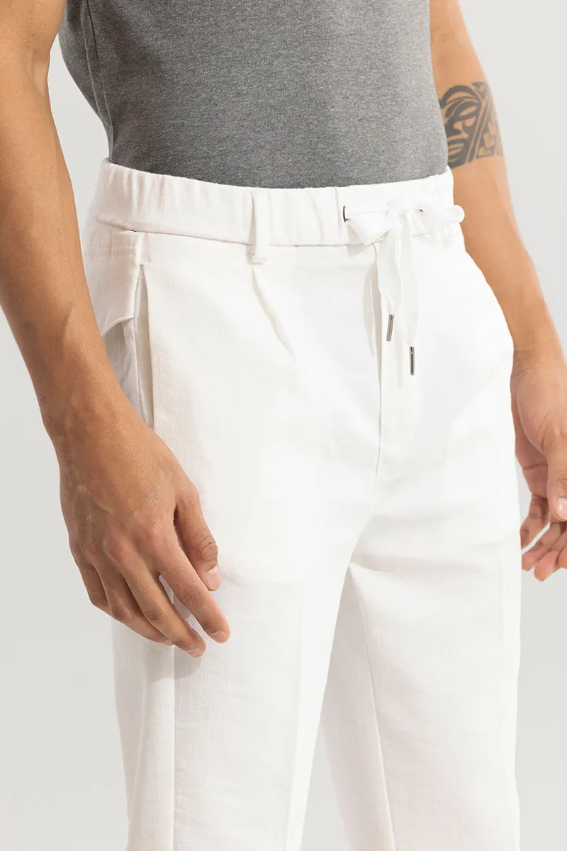 Soft Stride White Trouser