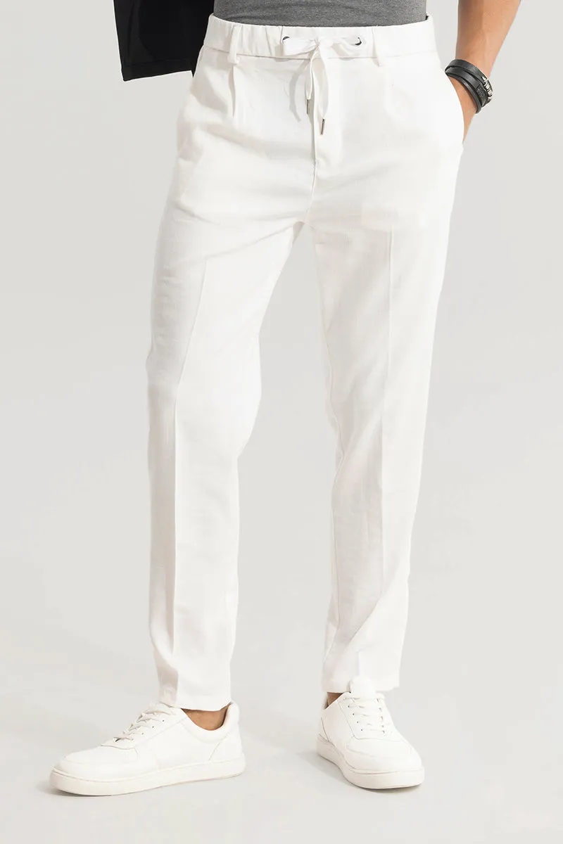 Soft Stride White Trouser