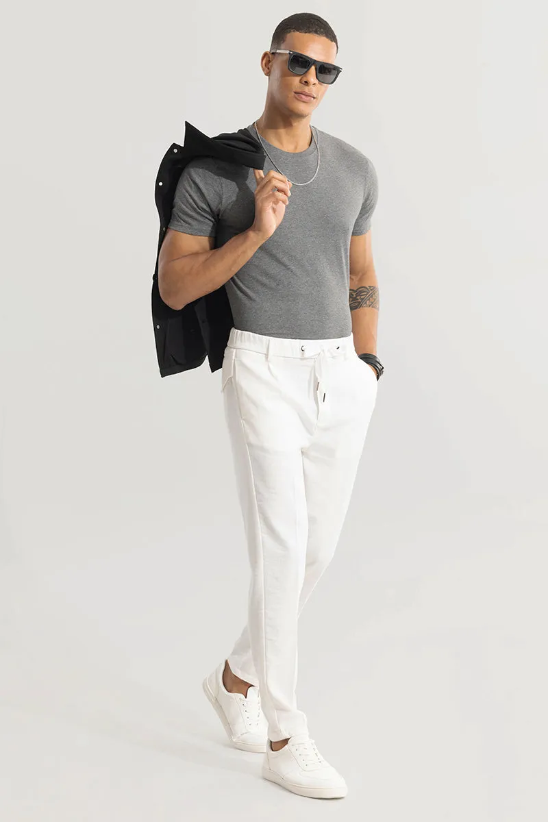 Soft Stride White Trouser