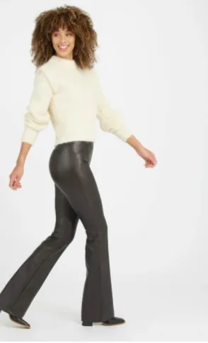 SPANX Leather Like Flare