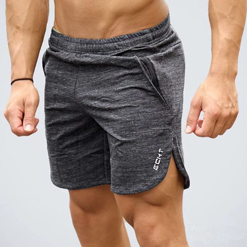 Summer Mens Slim Brand Shorts Calf-Length Fitness Sportswear