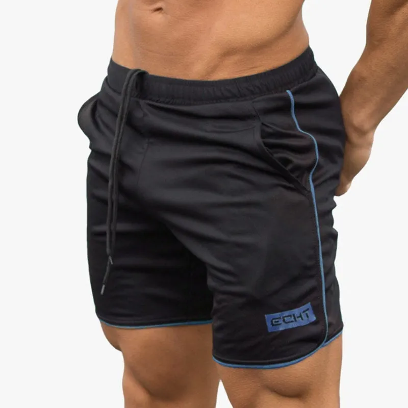 Summer Mens Slim Brand Shorts Calf-Length Fitness Sportswear