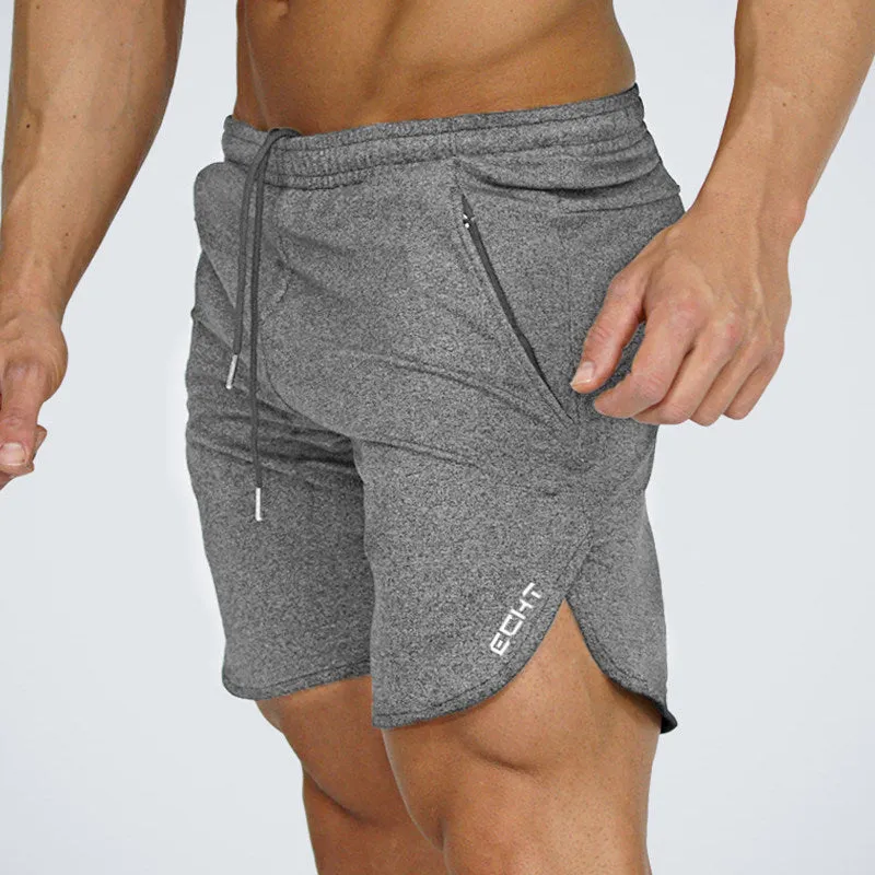 Summer Mens Slim Brand Shorts Calf-Length Fitness Sportswear