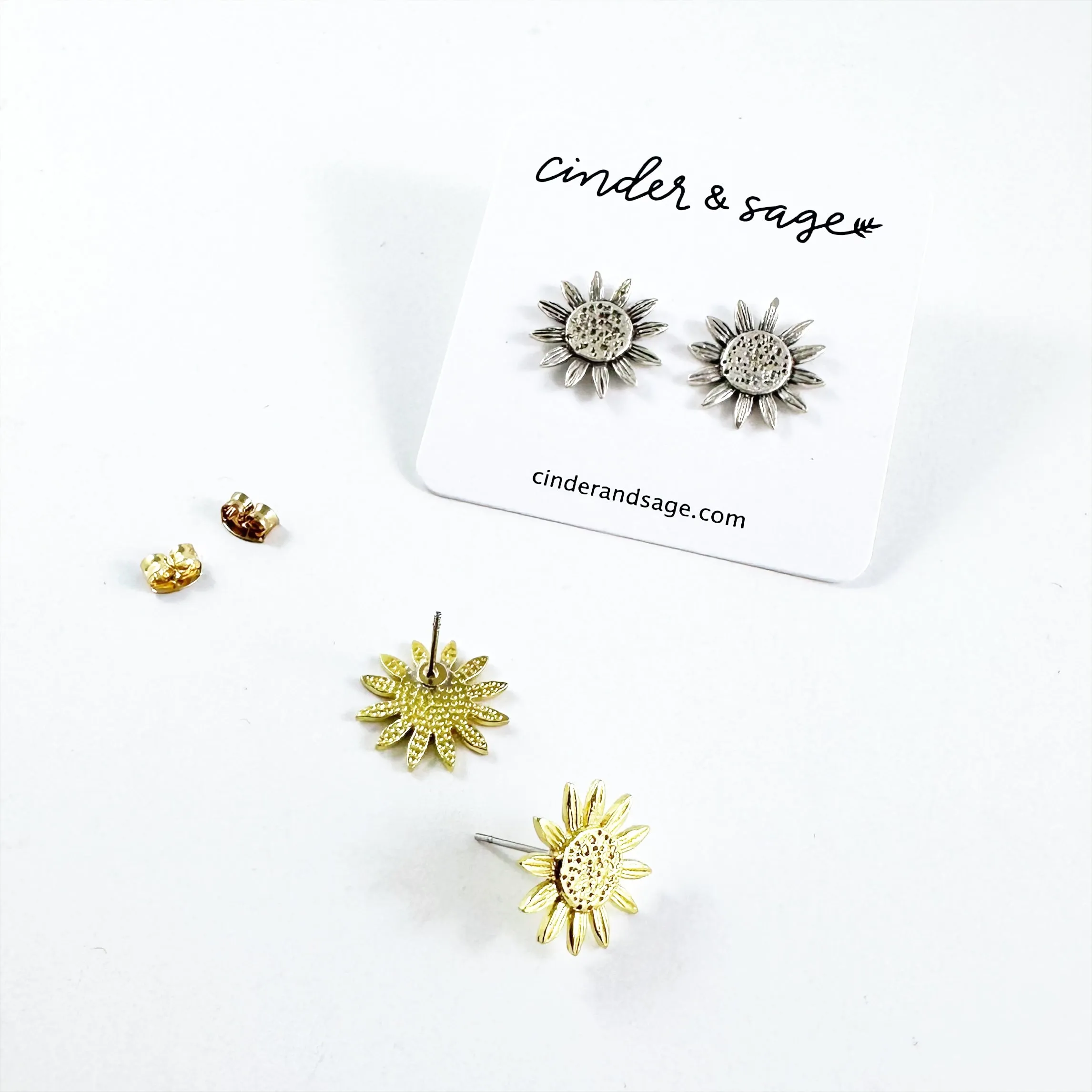 Sun To Me” Sunflower Studs