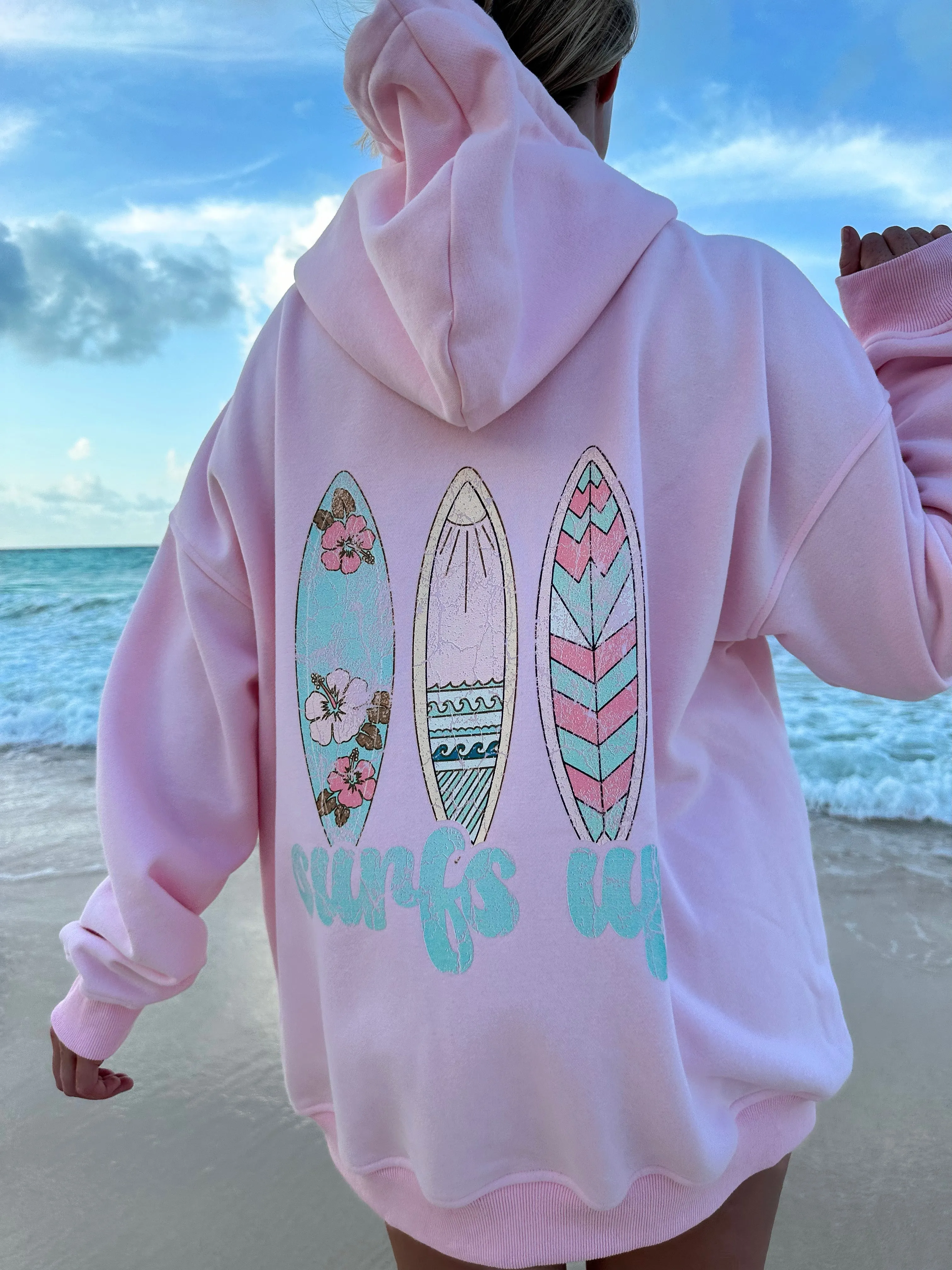 Surfs Up Zip Up Hoodie