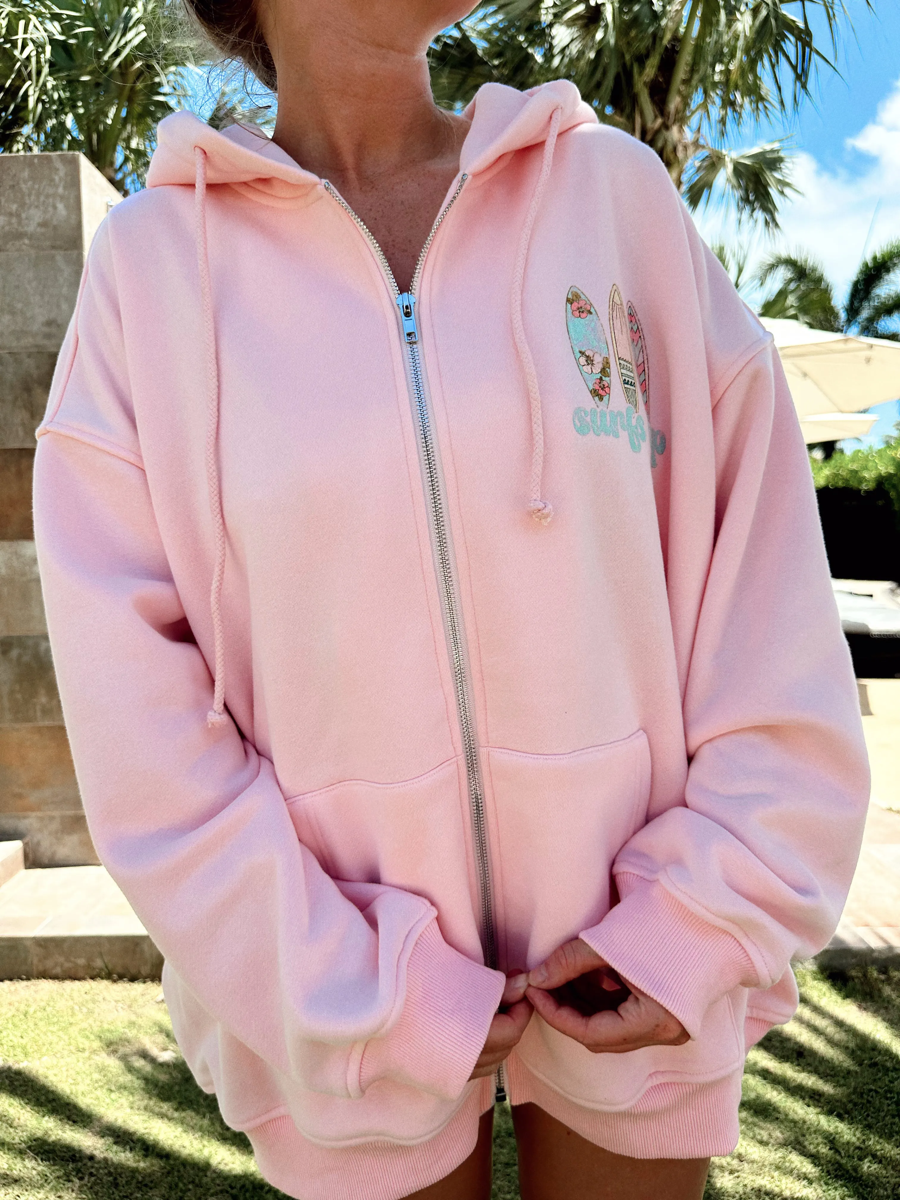 Surfs Up Zip Up Hoodie