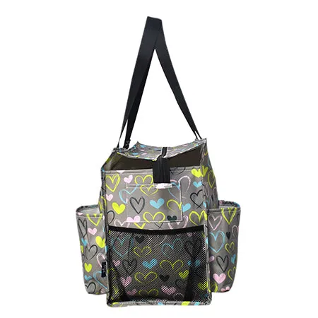 Sweet Hearts NGIL Zippered Caddy Large Organizer Tote Bag