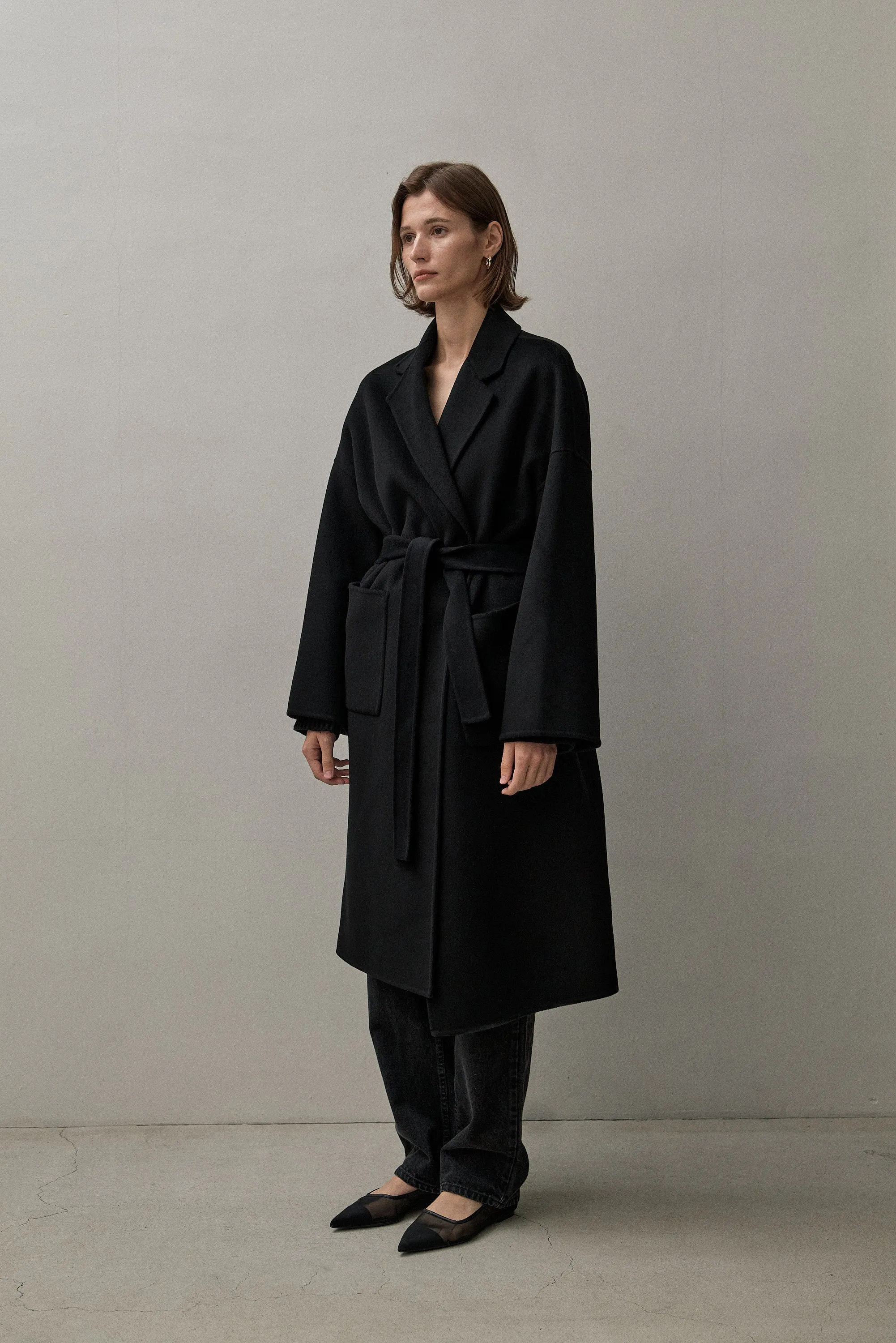 THE BOYFRIEND COAT - BLACK 90/10