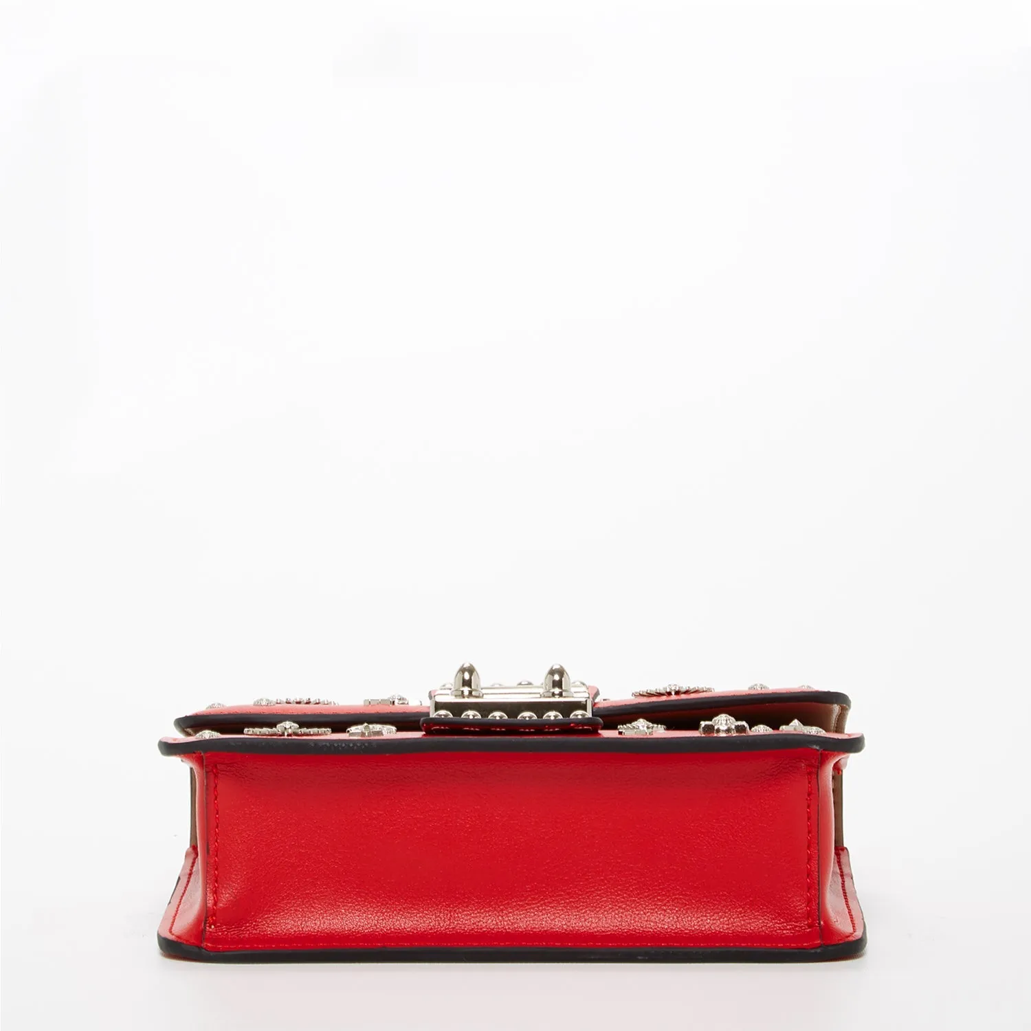 The Hollywood Small Leather Bag Red