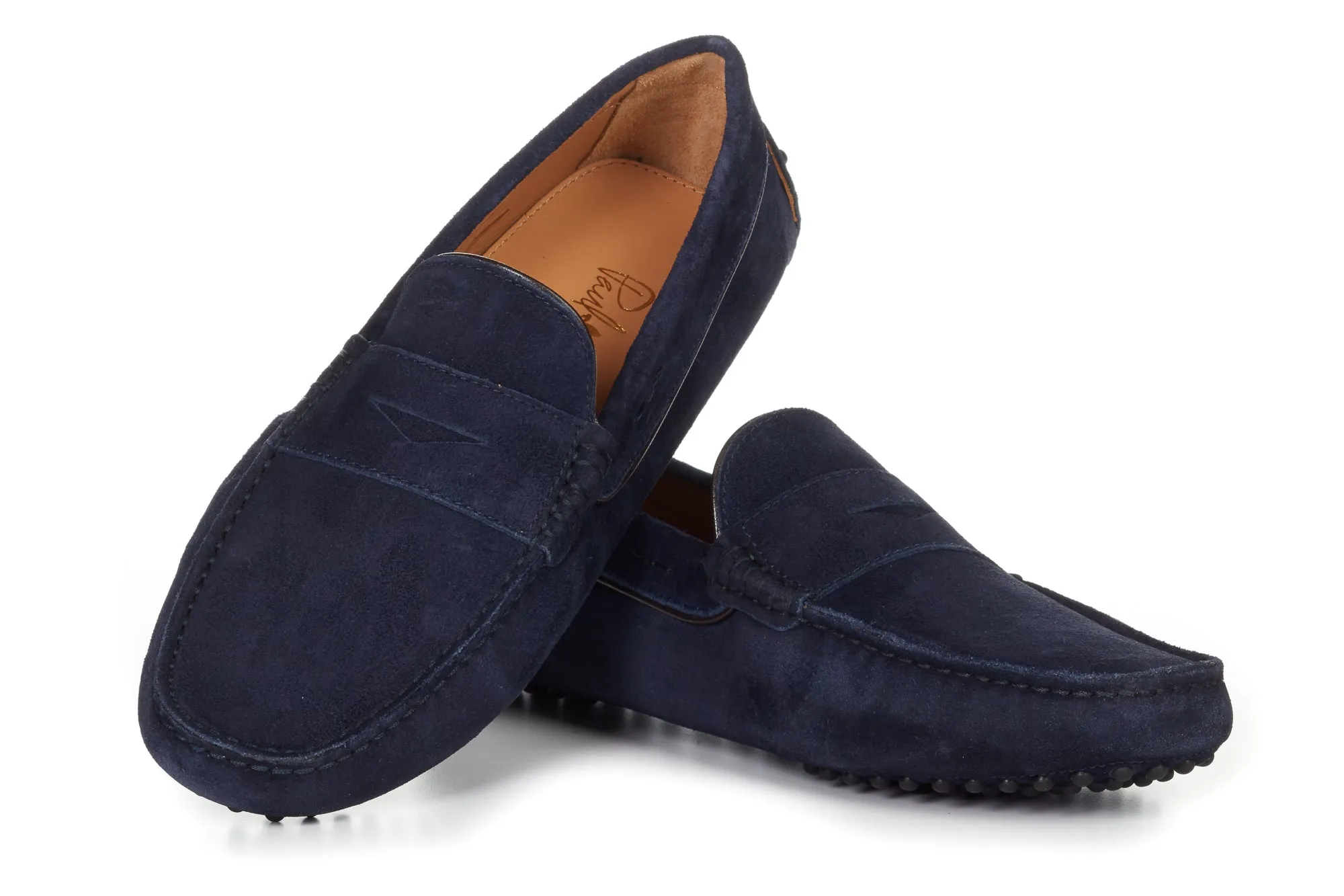 The McQueen Driving Loafer - Midnight Blue Suede