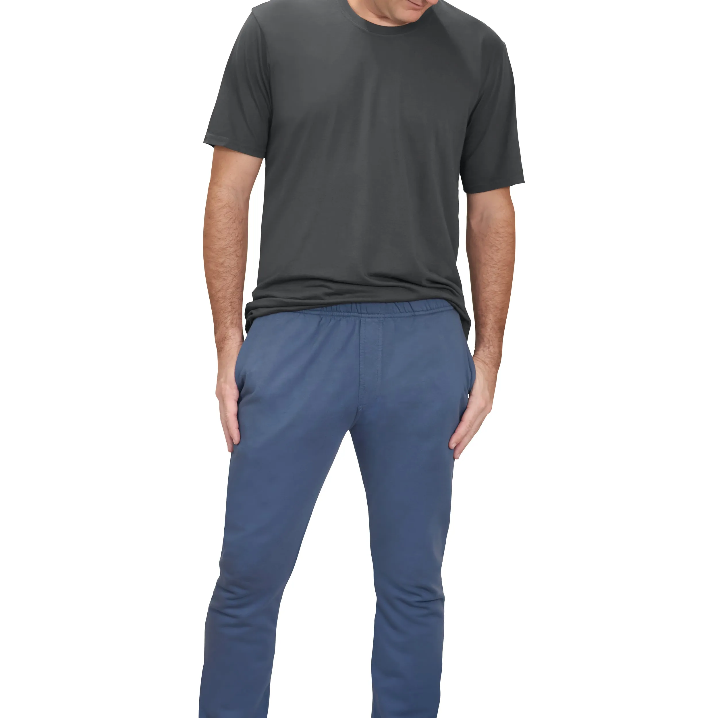 The Softest Mens Cotton Fleece Pant | Midnight