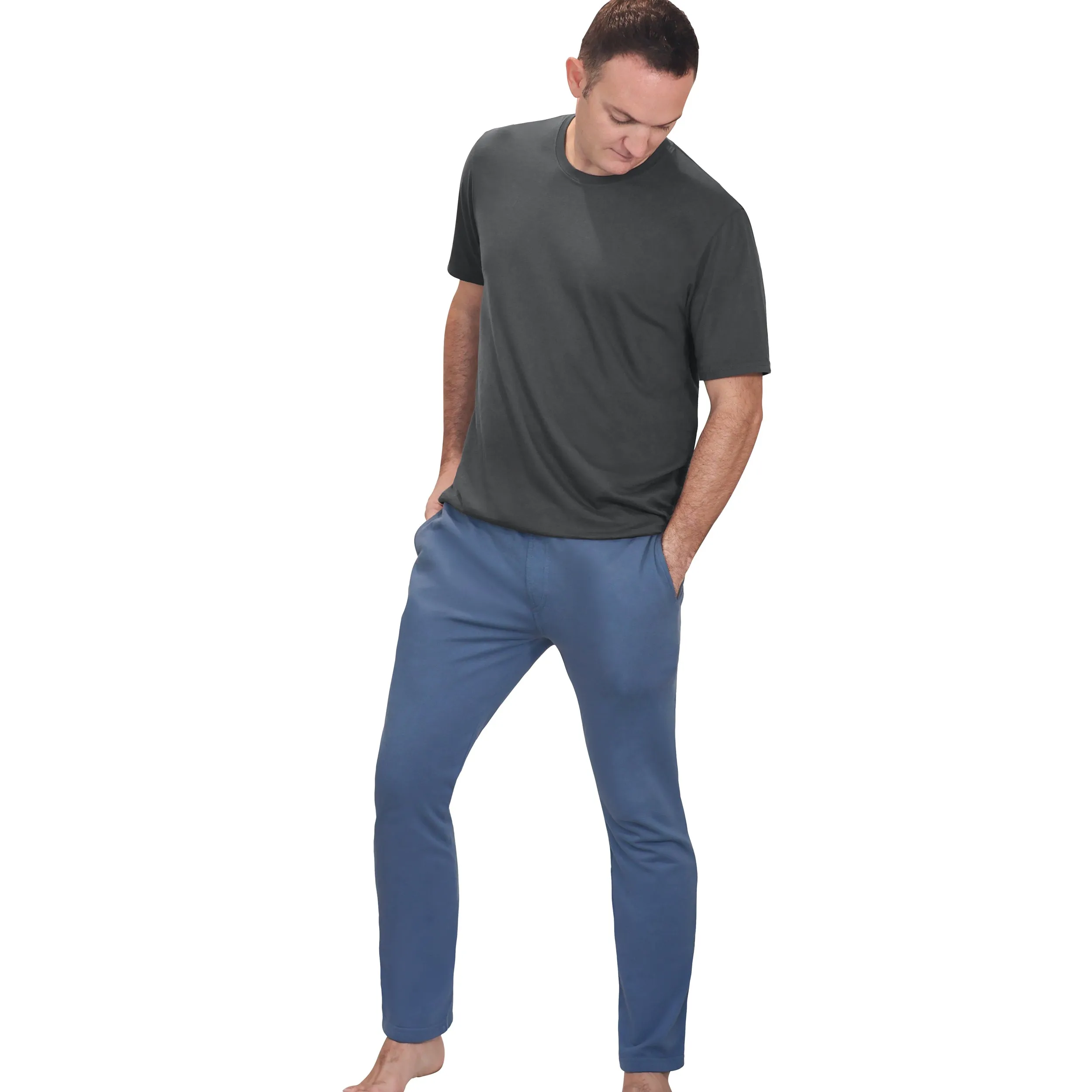 The Softest Mens Cotton Fleece Pant | Midnight