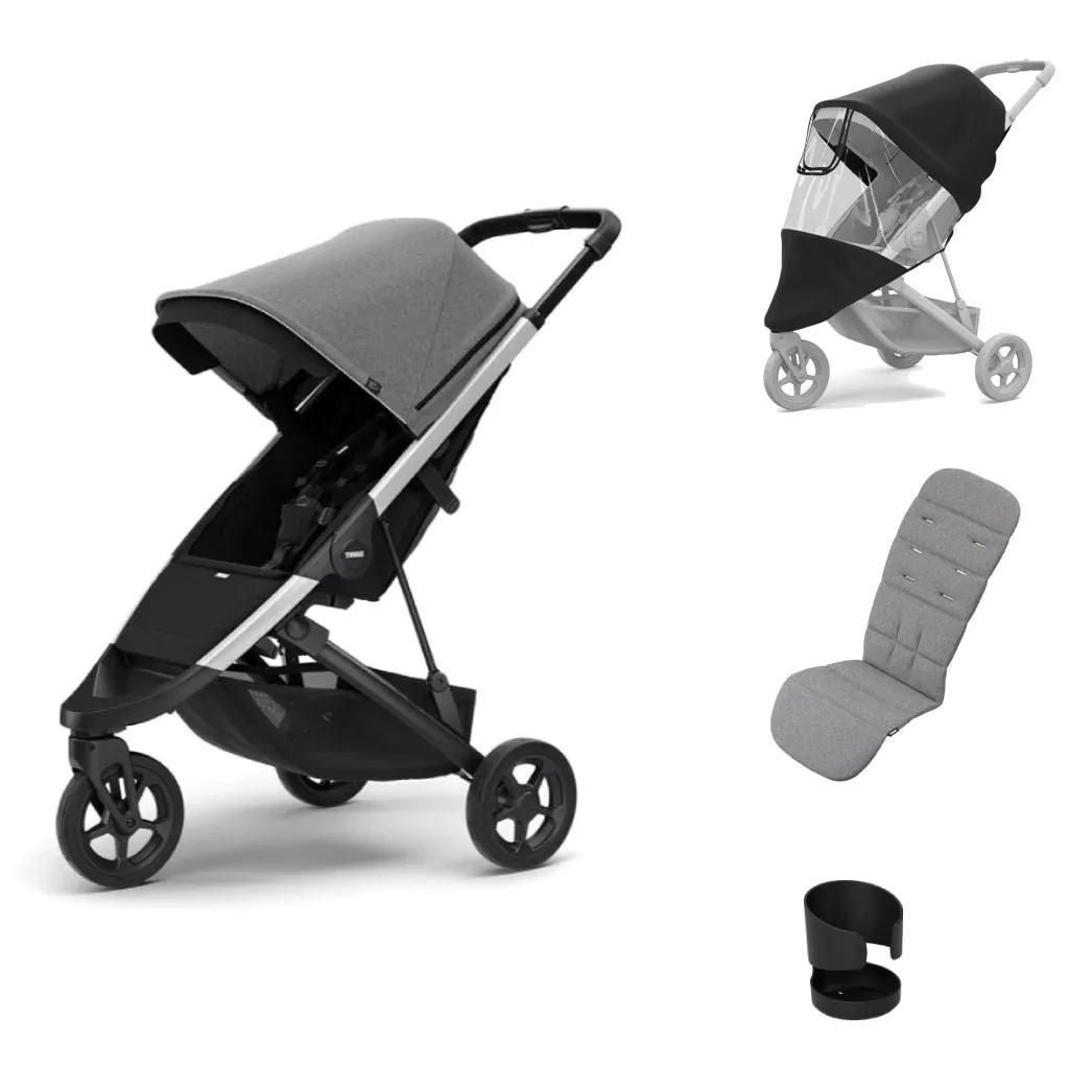 Thule Spring Essential Bundle - Aluminum/Grey Melange