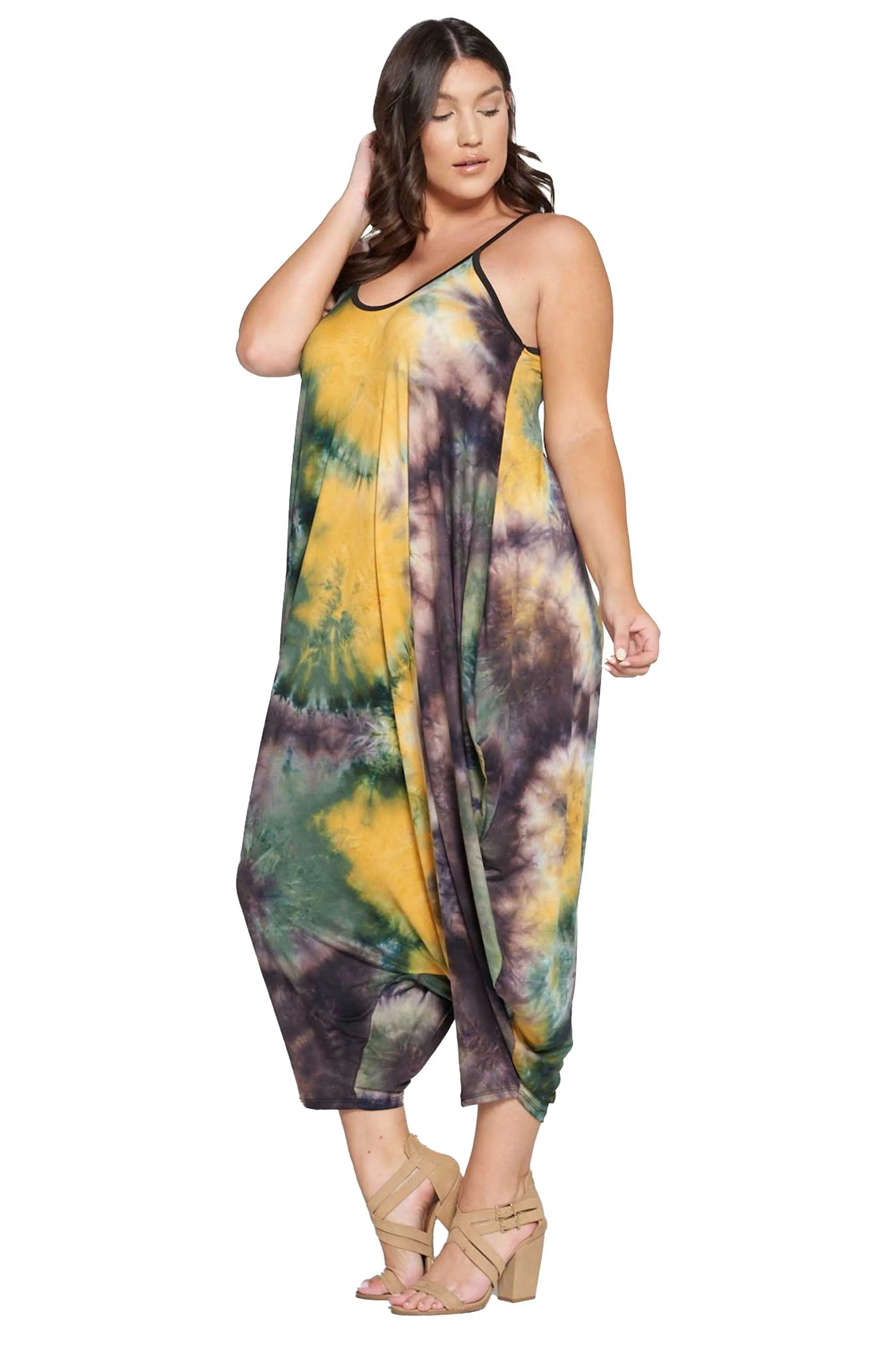 Tie Dye Pocket Jumpsuit