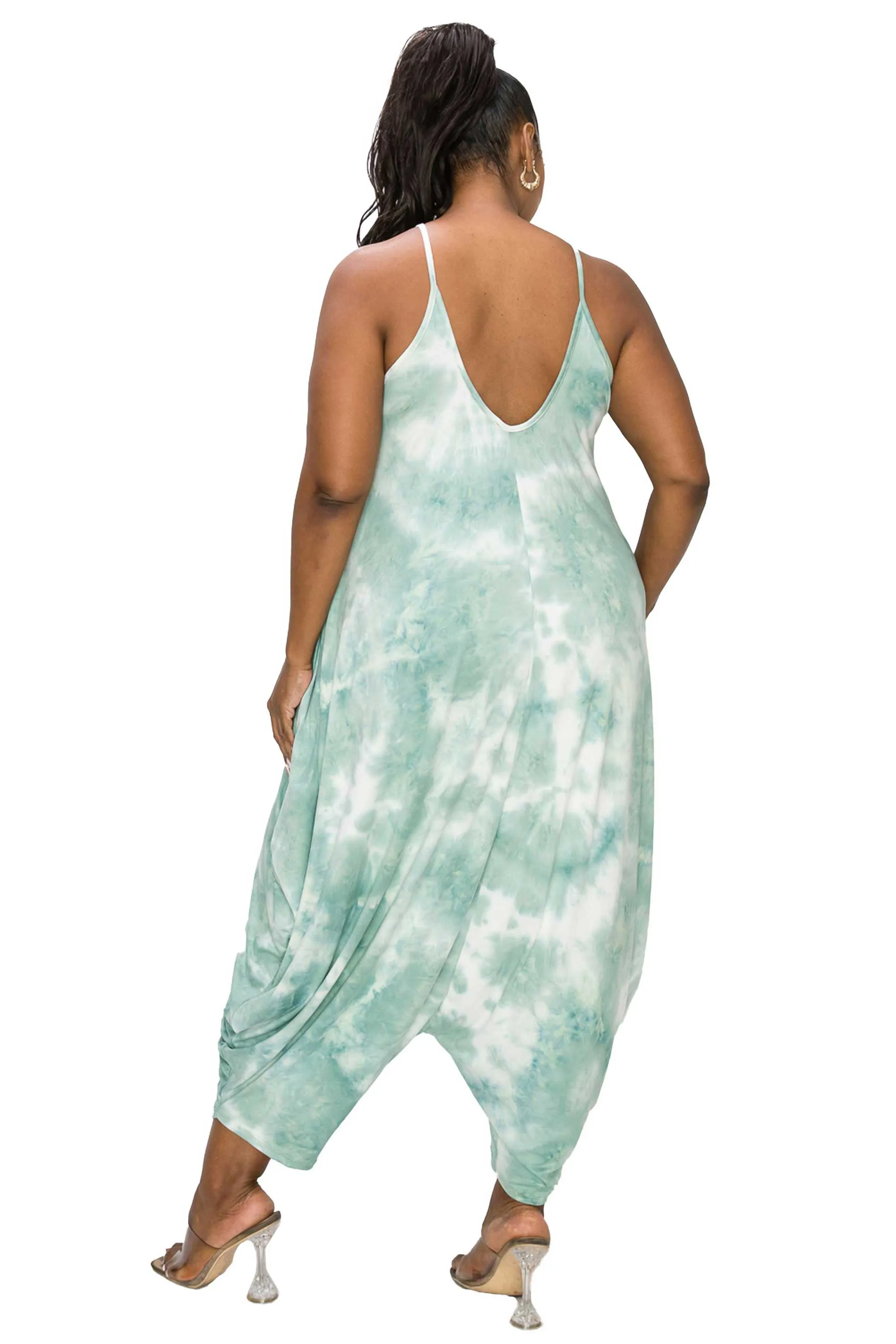 Tie Dye Pocket Jumpsuit