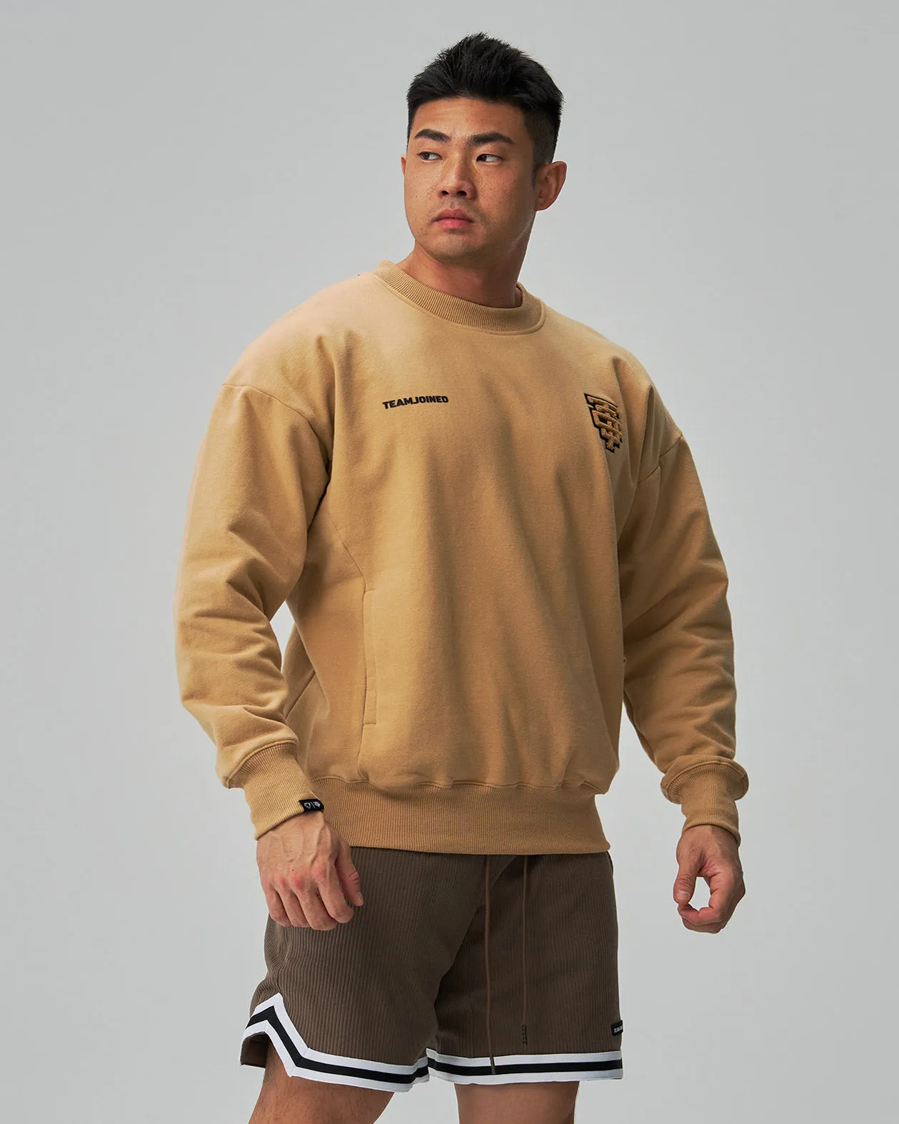 TJTC Heavy Stretch Embroidered Patch Pullover