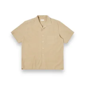 Universal Works Camp II Shirt 30269 Gardenia Lycot summer oak