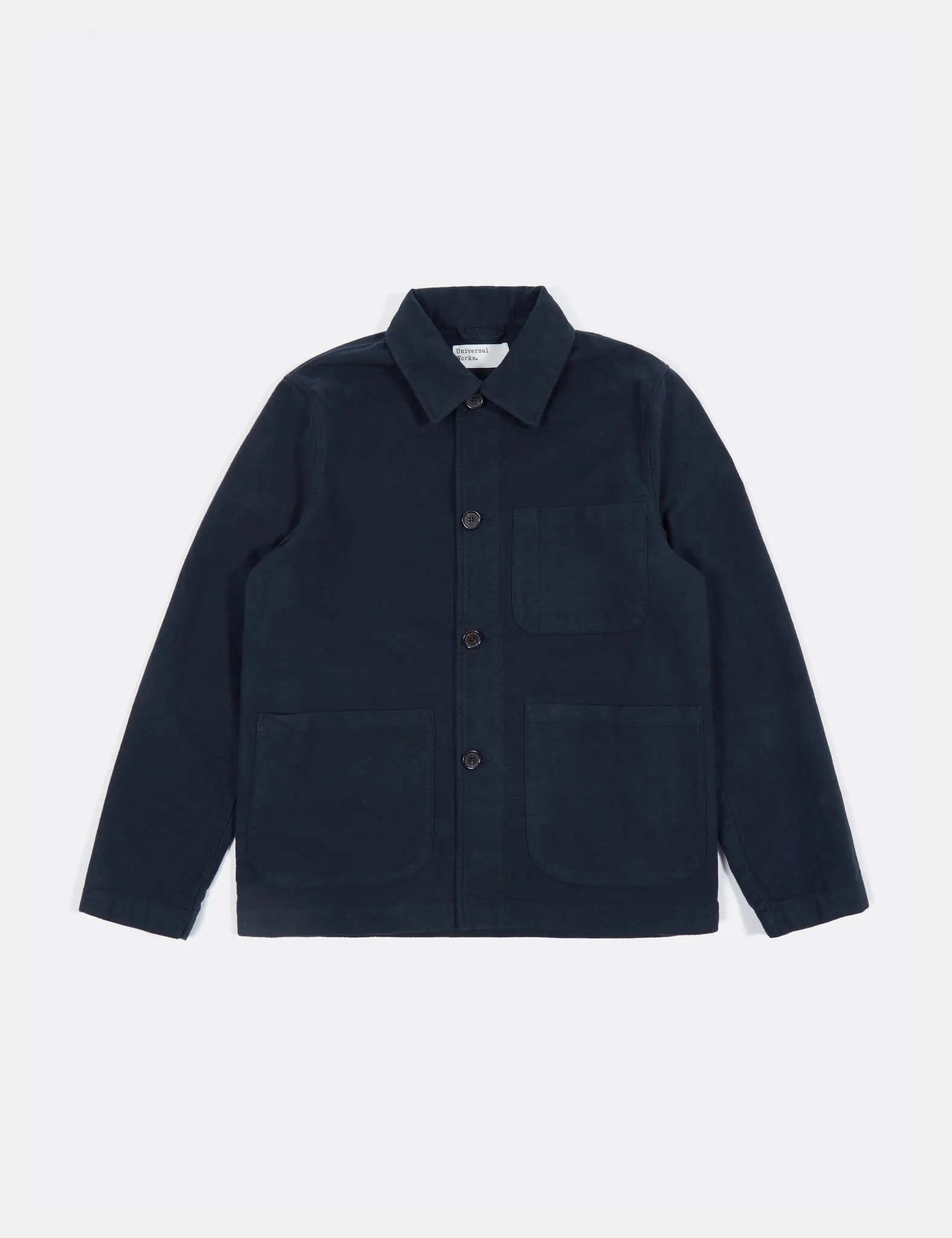 Universal Works Field Jacket (Moleskin) - Navy Blue