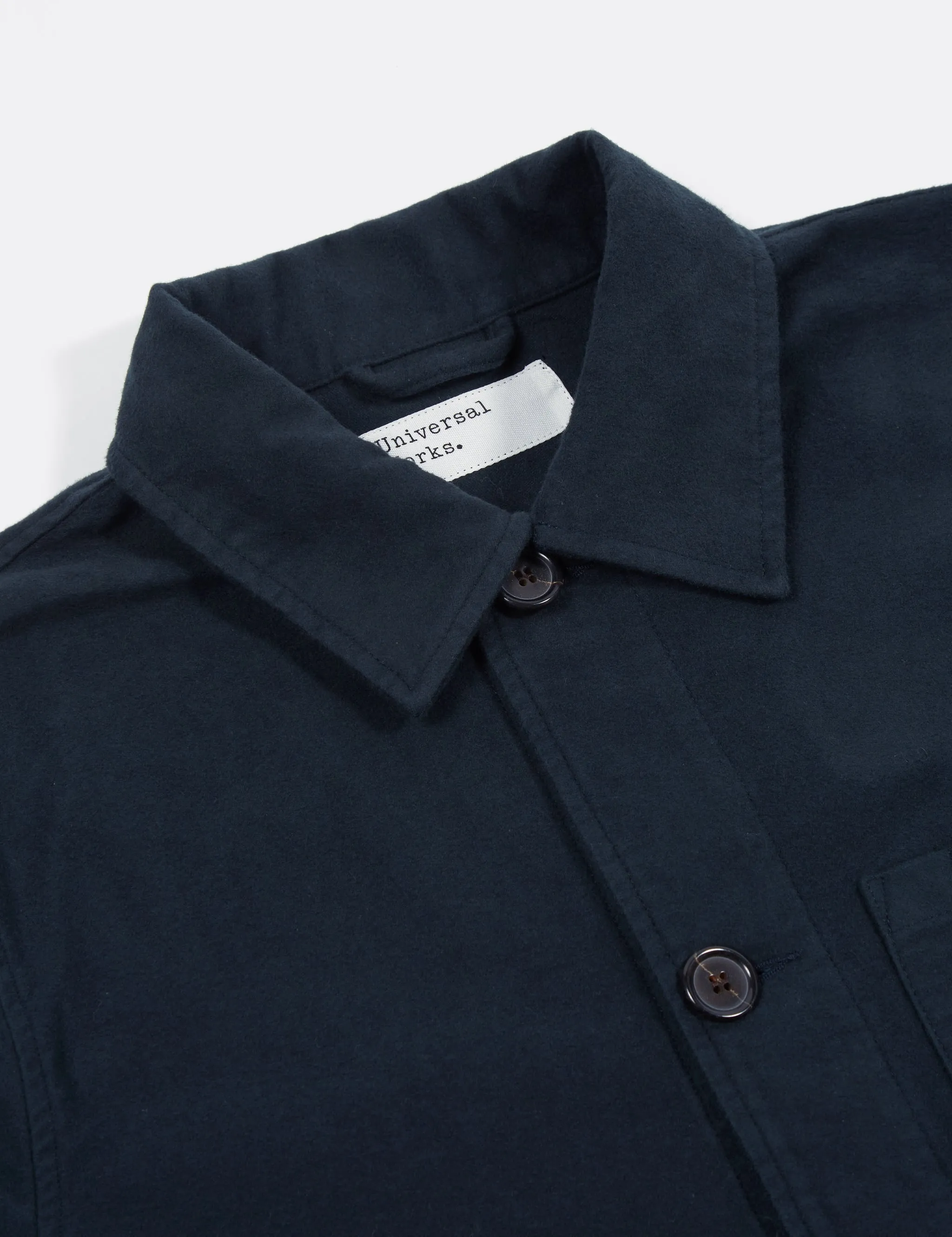 Universal Works Field Jacket (Moleskin) - Navy Blue