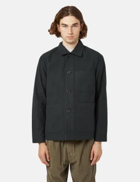 Universal Works Field Jacket (Moleskin) - Navy Blue