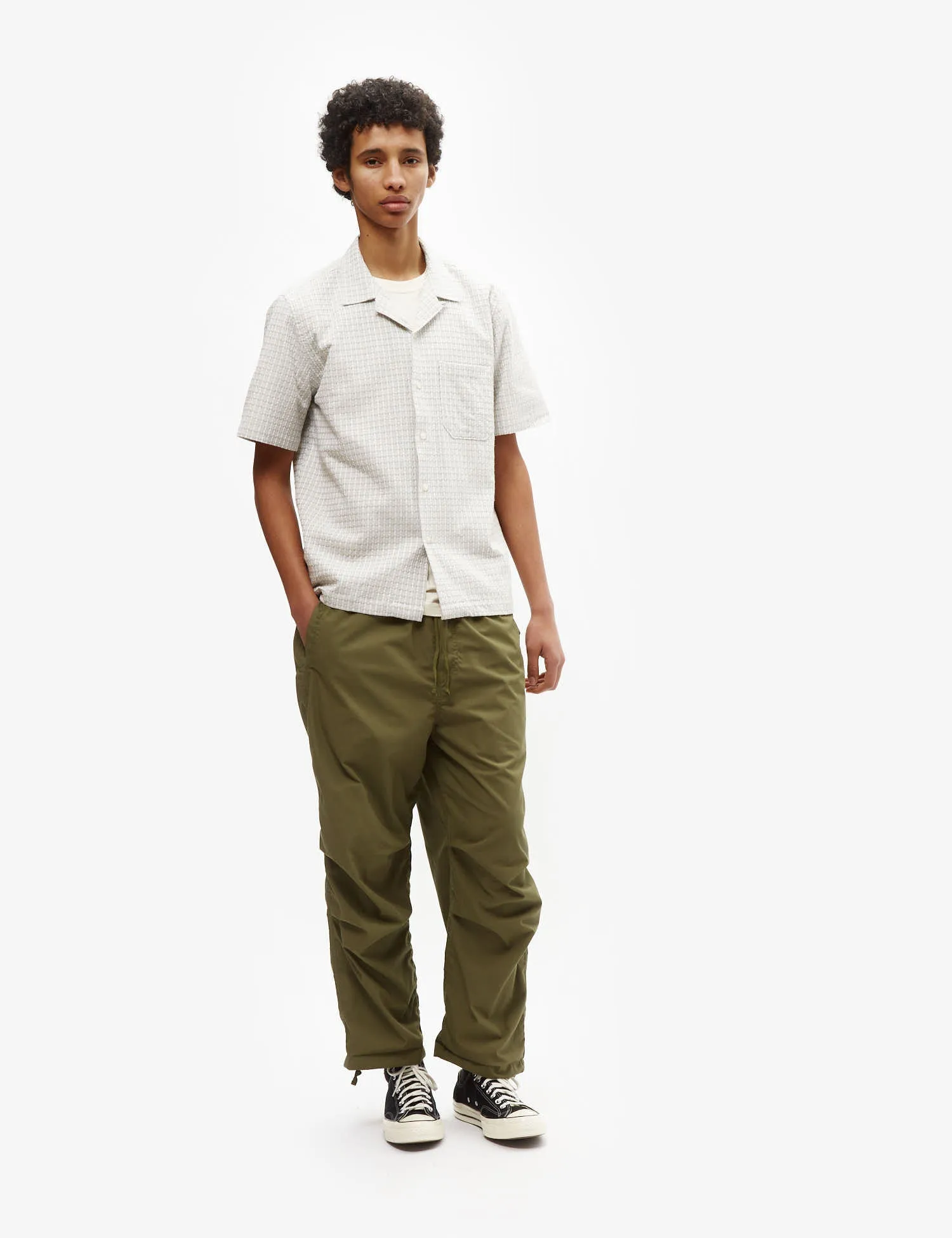 Universal Works Parachute Pant (Recycled Poly) - Olive Green