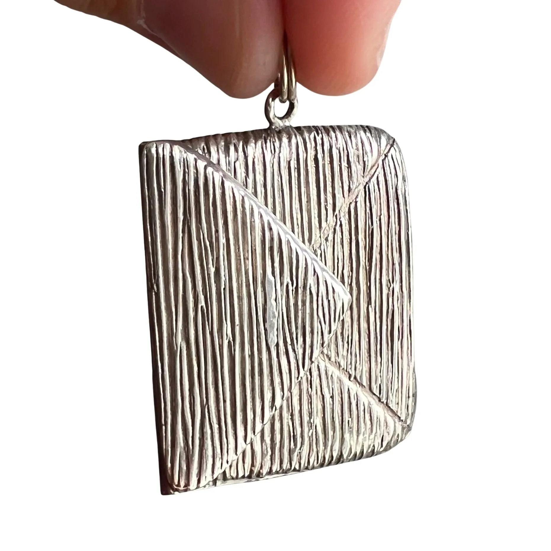 V I N T A G E // when you need a stamp / sterling silver envelope style stamp holder / a chatelaine pendant