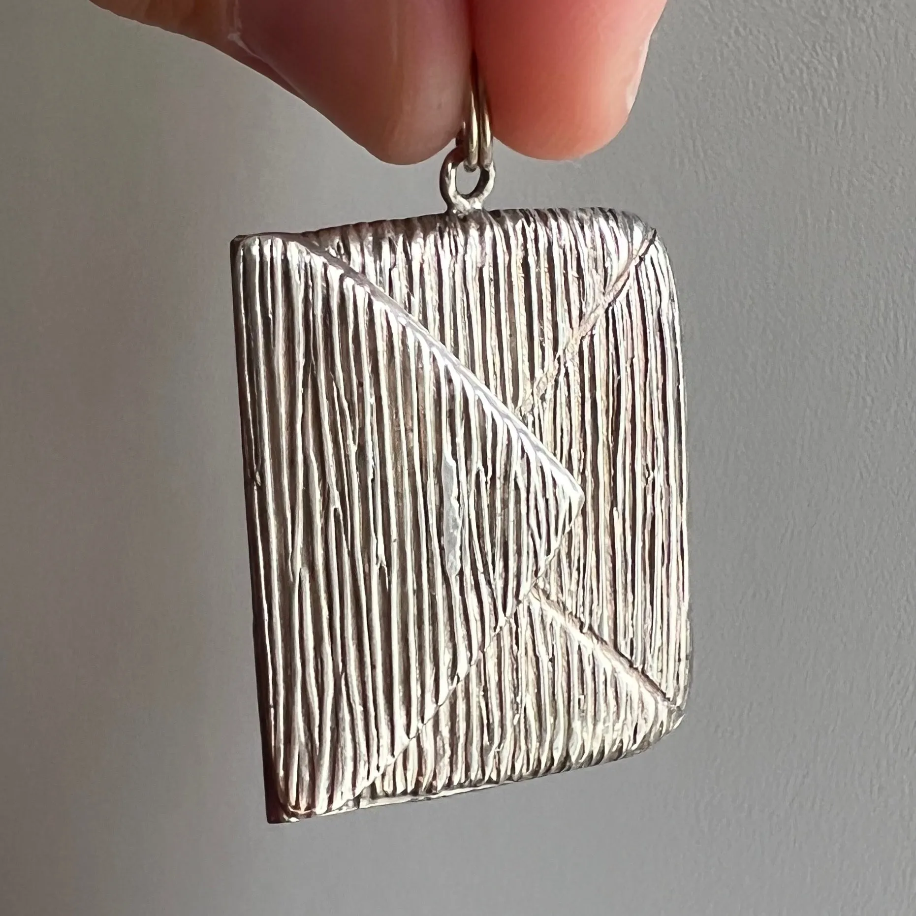 V I N T A G E // when you need a stamp / sterling silver envelope style stamp holder / a chatelaine pendant