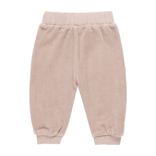 velour relaxed sweatpant || blush