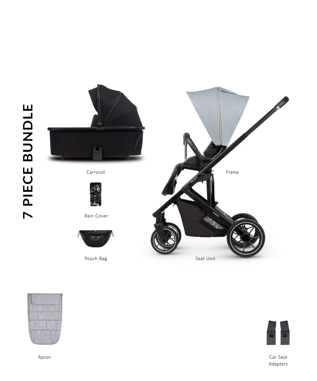 Venicci Empire 2in1 Pushchair - Urban Grey