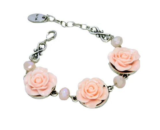 Victorian Bohemian Rose Flower Bracelet