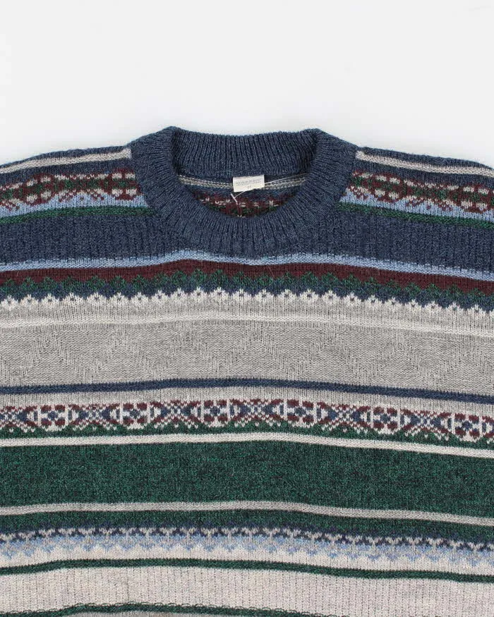 Vintage 80s/90s Grandad Jumper - M