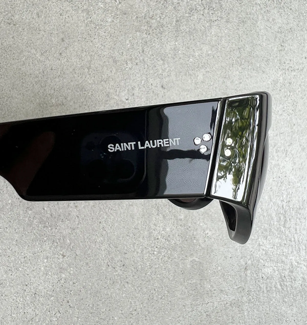 YSL SL73 Oversized Butterfly Sunglasses, Black