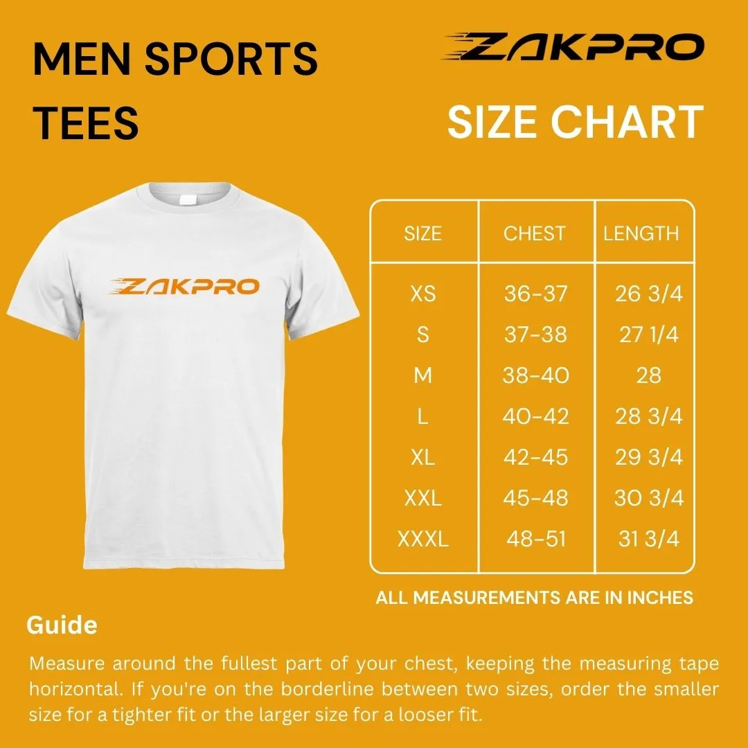 ZAKPRO Sports Tees for Men (Grey Run)