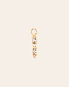 Zenith Earring Charm - Gold Vermeil/Crystal