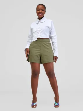 Zia Africa High waist Savannah Short - Jungle Green